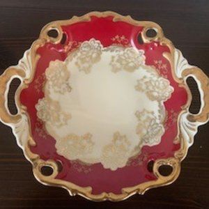 Vintage Alka Baviarian Rubin Porcelain Dish